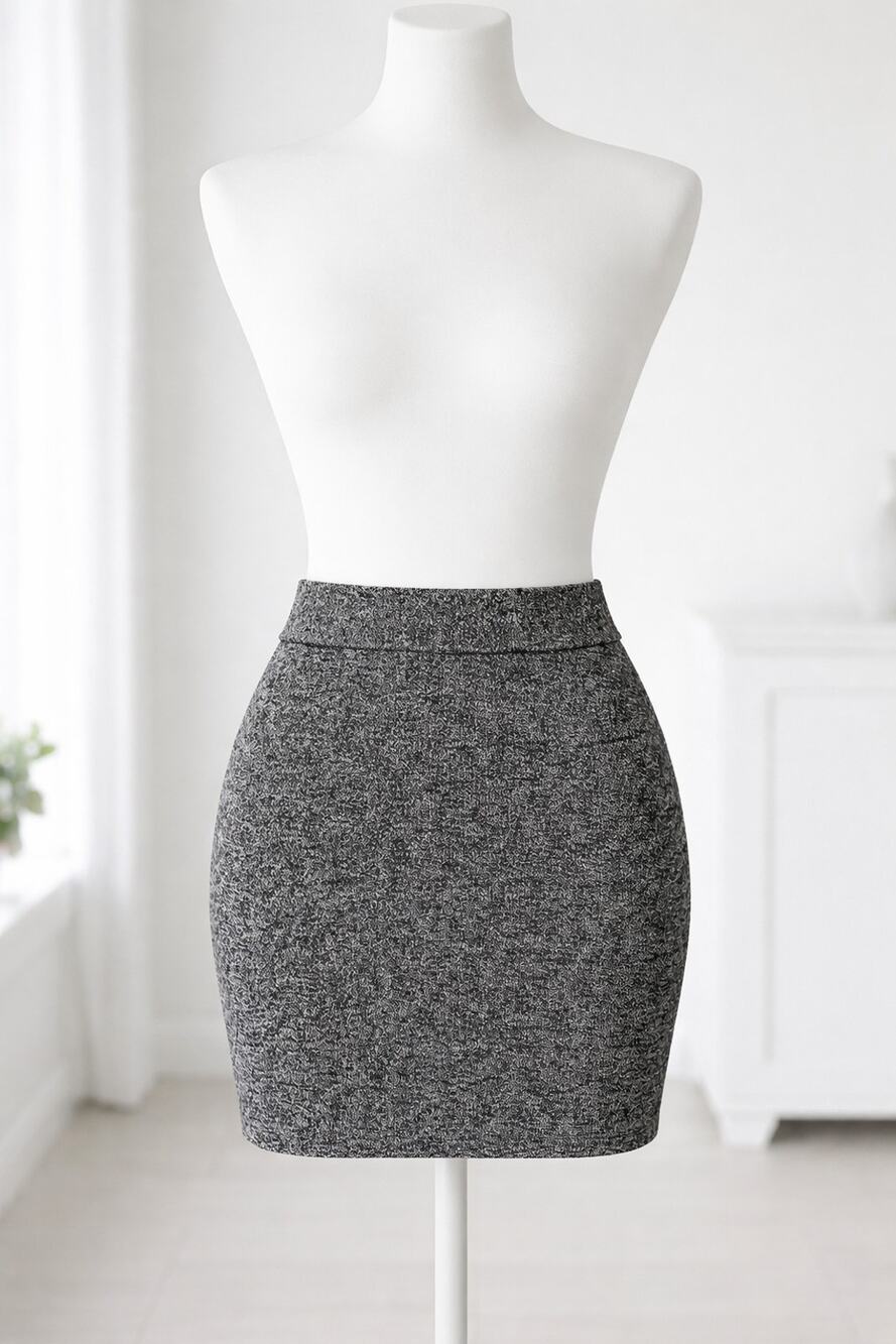 T by Alexander Wang Marled Knit Bodycon Mini Skirt XS Designer